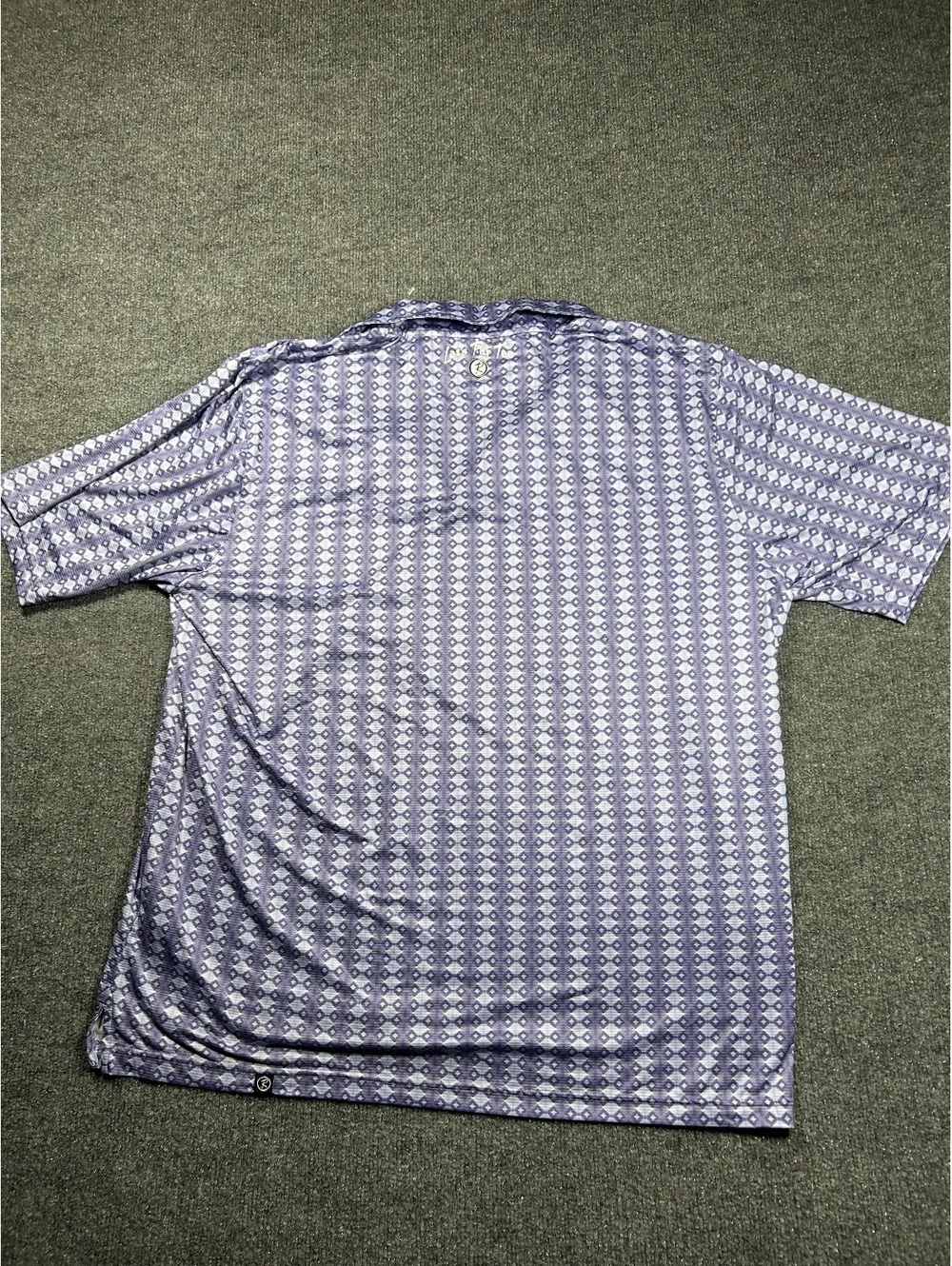 Rusty Putter Purple Patterned Golf Polo Shirt XL